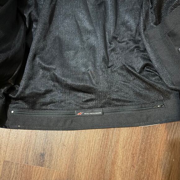 Alpinestars Men’s Textile Mesh Motorcycle Jacket Size Small S  Black/Blue Vented - Picture 5 of 8